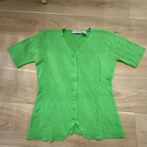 Vintage Carolyn Taylor Green Sweater